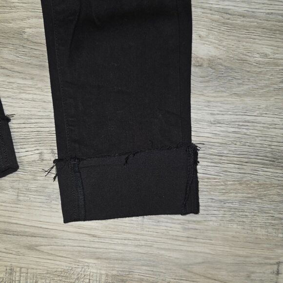 KANCAN River Denim Black Distressed Skinny Jean Size 9/28 - Picture 4 of 9
